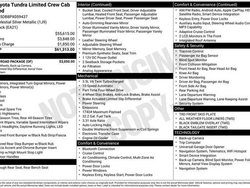 Used 2023 Toyota Tundra Limited w/ TRD Off-Road Package AWD/4WD image 13