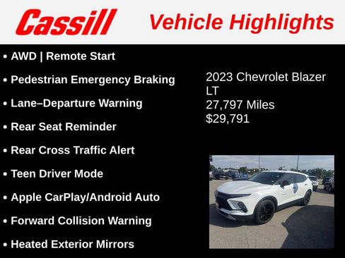 Used 2023 Chevrolet Blazer LT w/ Driver Confidence Package AWD/4WD image 3