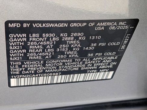 New 2026 Volkswagen Atlas SEL Premium R-Line image 17