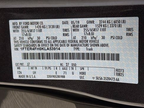 Used 2019 Ford Ranger XL w/ Equipment Group 101A Mid AWD/4WD image 40