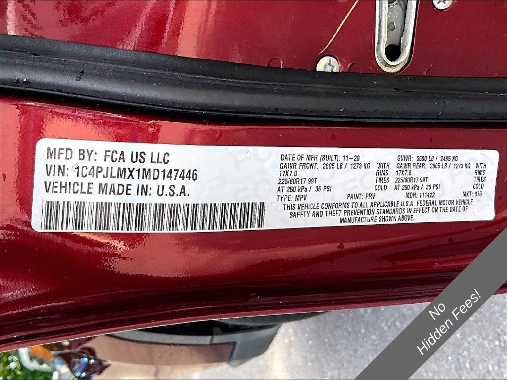 Used 2021 Jeep Cherokee Latitude Lux FWD image 30