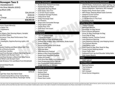 Used 2024 Volkswagen Taos S image 41