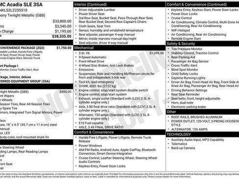 Used 2020 GMC Acadia SLE w/ Driver Convenience Package image 15