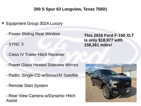 Used 2016 Ford F150 XLT w/ Equipment Group 302A Luxury AWD/4WD image 5