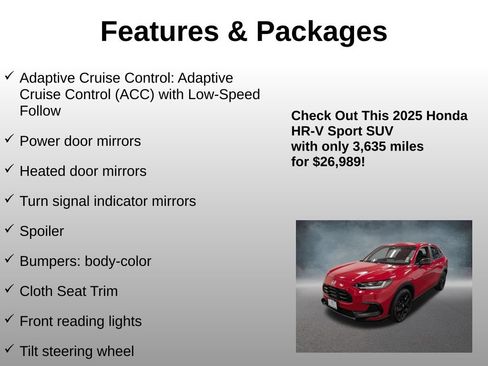 Certified 2025 Honda HR-V Sport image 20