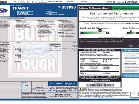 Used 2023 Ford Transit 250 Medium Roof AWD w/ Load Area Protection Package image 10