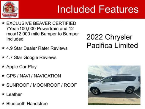 Used 2022 Chrysler Pacifica Limited AWD/4WD image 5