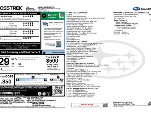 Certified 2024 Subaru Crosstrek 2.5i Limited w/ Crosstrek Mirror Package AWD/4WD image 11