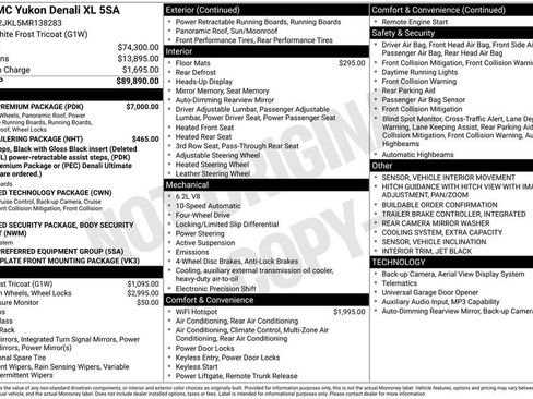 Used 2021 GMC Yukon XL Denali w/ Denali Premium Package AWD/4WD image 2