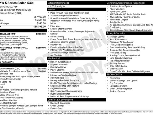 Used 2024 BMW 530i w/ Premium Package RWD image 3