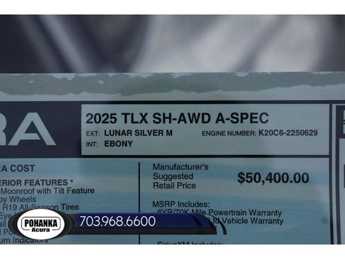 New 2025 Acura TLX SH-AWD w/ A-SPEC Pkg image 38