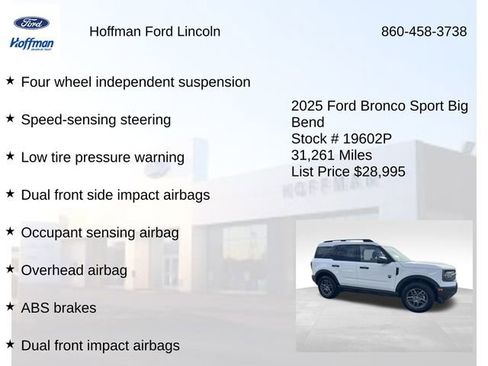 Used 2025 Ford Bronco Sport Big Bend AWD/4WD image 18