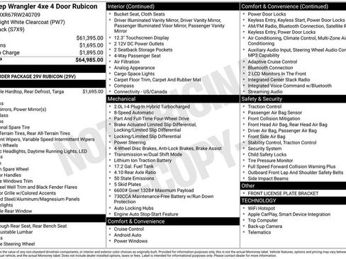 Used 2024 Jeep Wrangler Unlimited Rubicon 4xe AWD/4WD image 7