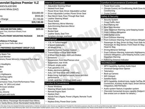 Used 2020 Chevrolet Equinox Premier w/ Premier Redline Edition AWD/4WD image 37