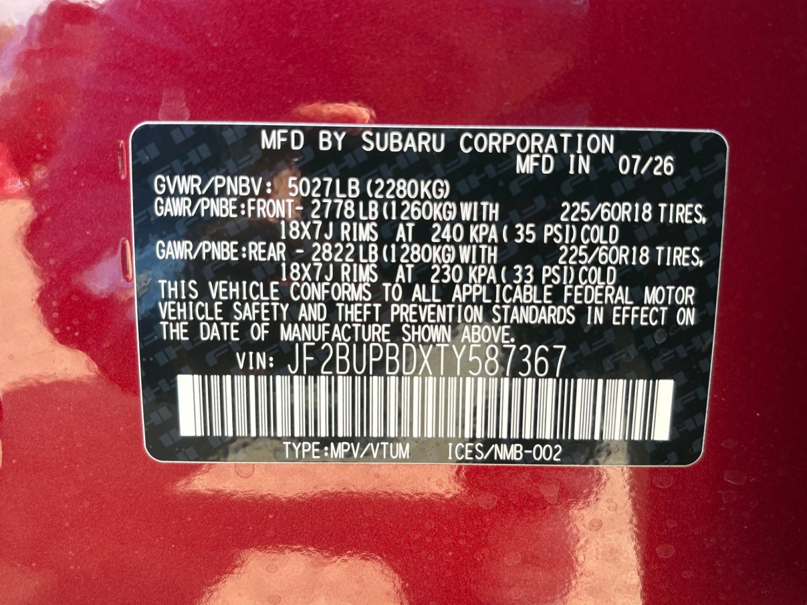 New 2026 Subaru Outback Premium AWD/4WD image 40