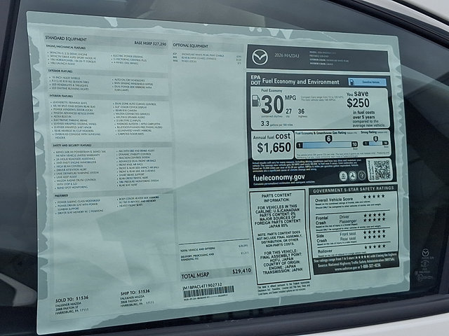 New 2026 MAZDA MAZDA3 2.5 S Sedan w/ Preferred Pkg FWD image 23