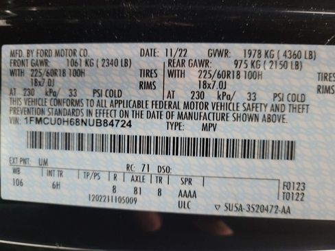 Used 2022 Ford Escape SEL FWD image 33