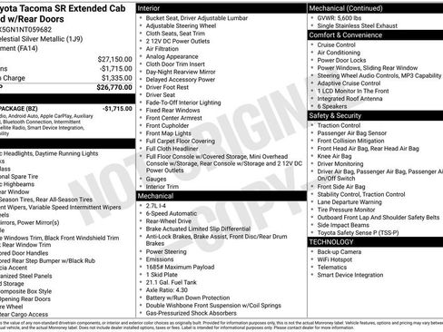 Used 2022 Toyota Tacoma SR RWD image 33