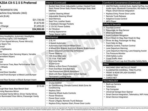 Used 2025 MAZDA CX-5 AWD 2.5 S w/ Preferred Package image 3
