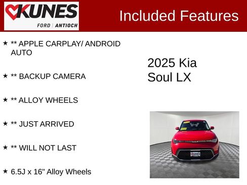 Used 2025 Kia Soul LX w/ LX Technology Package FWD image 3