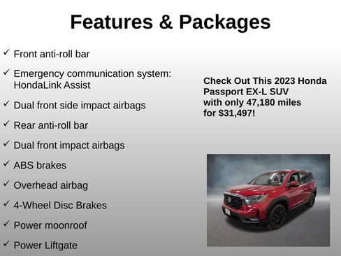 Certified 2023 Honda Passport EX-L image 16