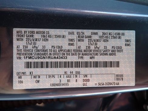 Certified 2024 Ford Escape Active AWD/4WD image 22