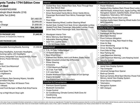 Used 2023 Toyota Tundra 1794 Edition w/ Advanced Package RWD image 37