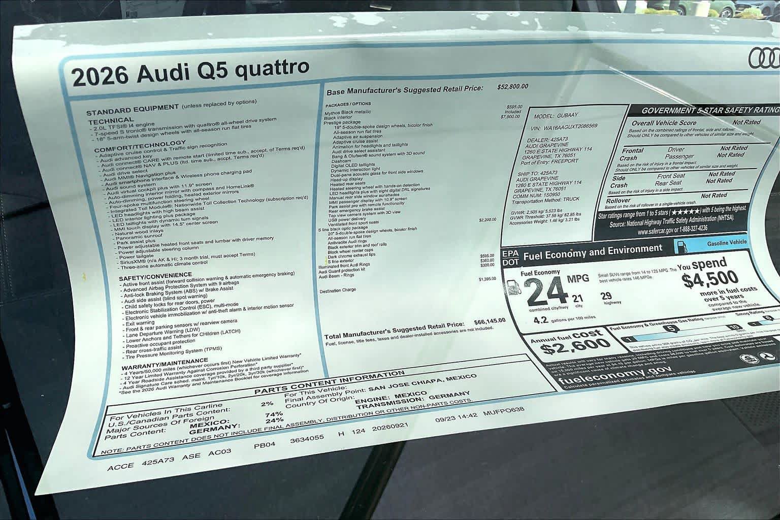 New 2026 Audi Q5 Prestige AWD/4WD image 19