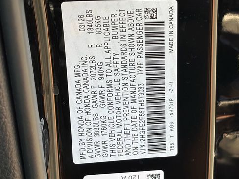 New 2026 Honda Civic Sport image 23