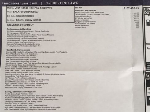 Used 2024 Land Rover Range Rover SE image 23