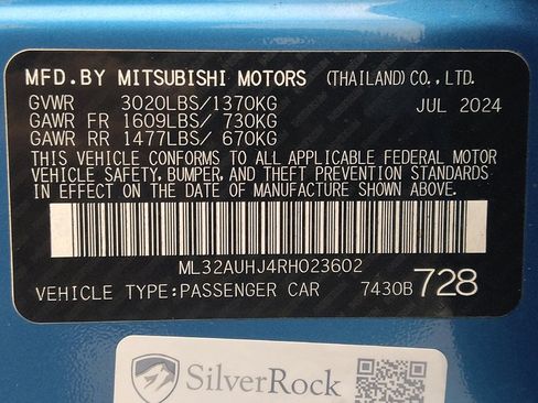 Used 2024 Mitsubishi Mirage ES FWD image 33