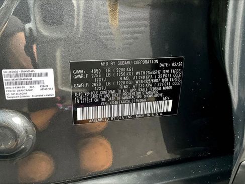 Used 2020 Subaru Outback 2.5i image 34