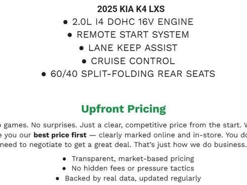Used 2025 Kia K4 FWD image 2