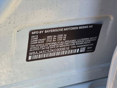 Used 2019 BMW 530i RWD image 26