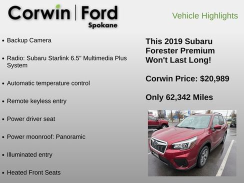 Used 2019 Subaru Forester Premium w/ All-Weather Package image 11