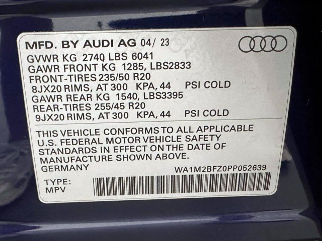 Certified 2023 Audi Q4 e-tron Prestige w/ Black Optic Package AWD/4WD image 35
