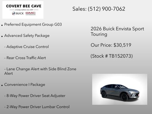 New 2026 Buick Envista Sport Touring w/ Convenience I Package image 6