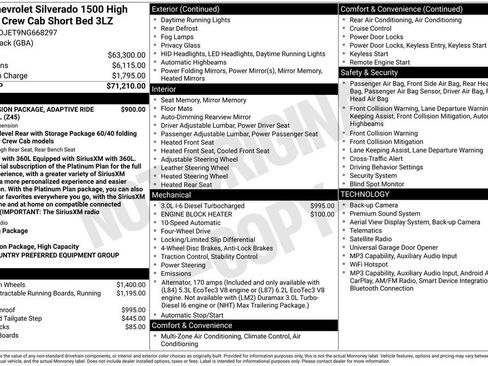Used 2022 Chevrolet Silverado 1500 High Country AWD/4WD image 28