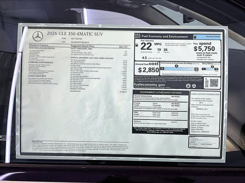 New 2026 Mercedes-Benz GLE 350 4MATIC image 18