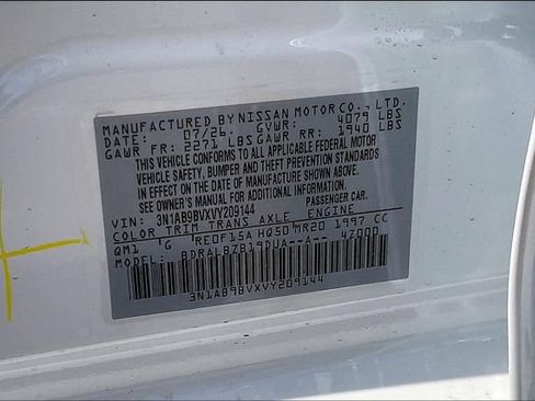 New 2027 Nissan Sentra S w/ S Cold Weather Package FWD image 8