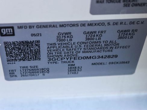 Used 2021 Chevrolet Silverado 1500 LT Trail Boss w/ Convenience Package II image 11