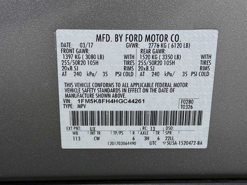 Used 2017 Ford Explorer Limited AWD/4WD image 32