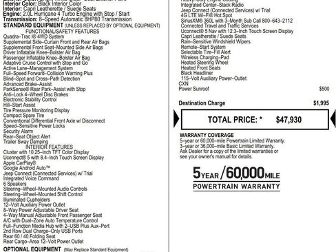 New 2026 Jeep Grand Cherokee Altitude AWD/4WD image 2