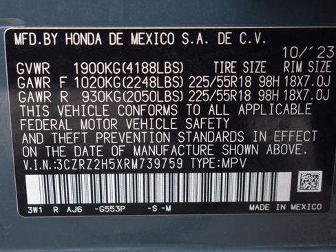 Certified 2024 Honda HR-V Sport image 38
