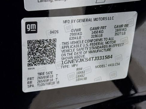 New 2026 Chevrolet Traverse Z71 w/ LPO, Floor Liner Package AWD/4WD image 28