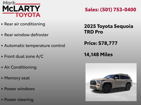 Certified 2025 Toyota Sequoia TRD Pro AWD/4WD image 30