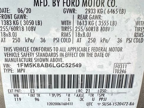 Used 2020 Ford Explorer 4WD Police Interceptor image 34