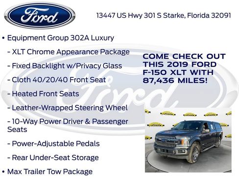 Used 2019 Ford F150 XLT w/ Equipment Group 302A Luxury image 20