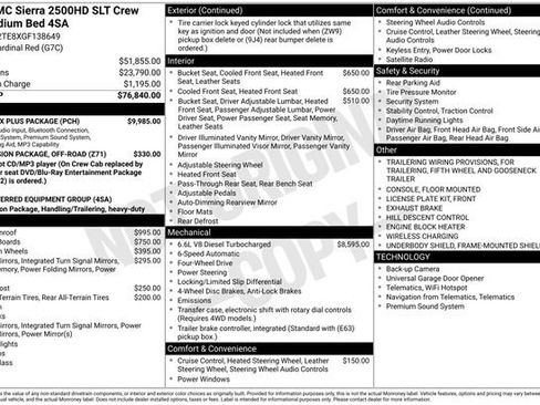 Used 2016 GMC Sierra 2500 SLT w/ Duramax Plus Package image 4