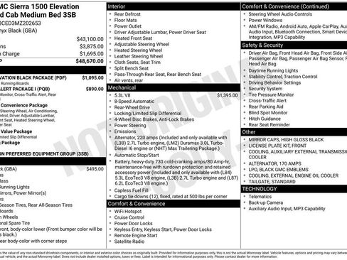 Used 2021 GMC Sierra 1500 Elevation w/ LPO, Elevation Black Package RWD image 36